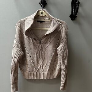 Skull Cashmere 1/4 Zip Sweater